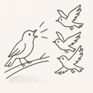 Communicative Intent in Songbirds (Sketch)